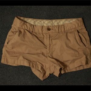 Uniqlo khaki micro chino shorts
